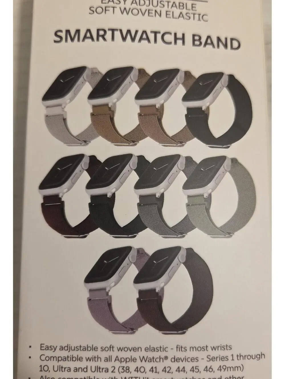 Apple Watch Bands {Adjustable Soft Woven Elastic}, Pk Of 10, NEW Open Box